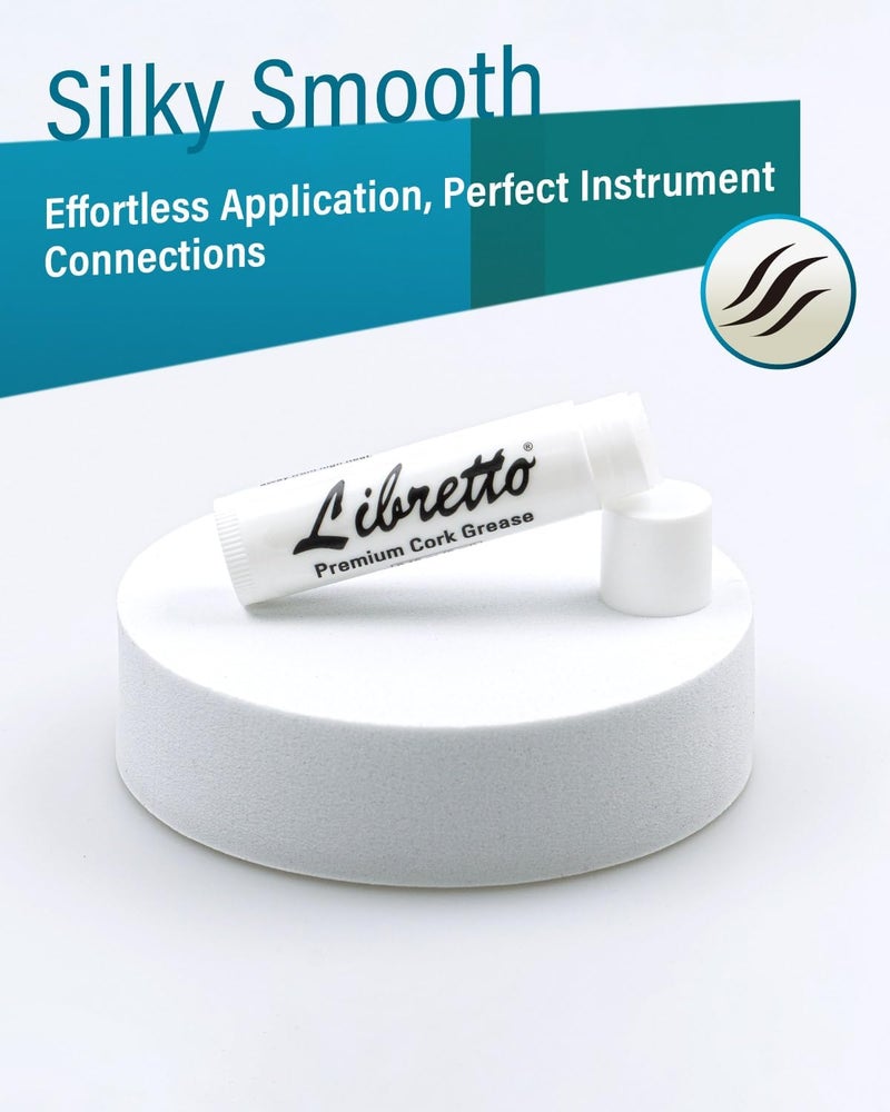 Libretto Clarinet Swab Kit, Pull Through Swab + Cork Grease, Microfiber Swab for Bb Clarinet, Odorless 0.16 oz Cork Grease for Woodwind Musical Instruments - Image 5